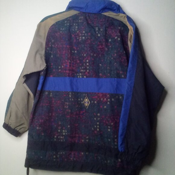 Obermeyer Jacket Windbreaker M Juniors Half Pipe Pullover Hood Pocket Green - Picture 4 of 16